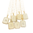 Luxe Initial Plate Necklace (Gold Filled)