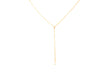 Dainty Pearl Lariat Necklace (Gold Filled)