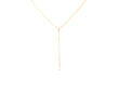 Dainty Pearl Lariat Necklace (Gold Filled)